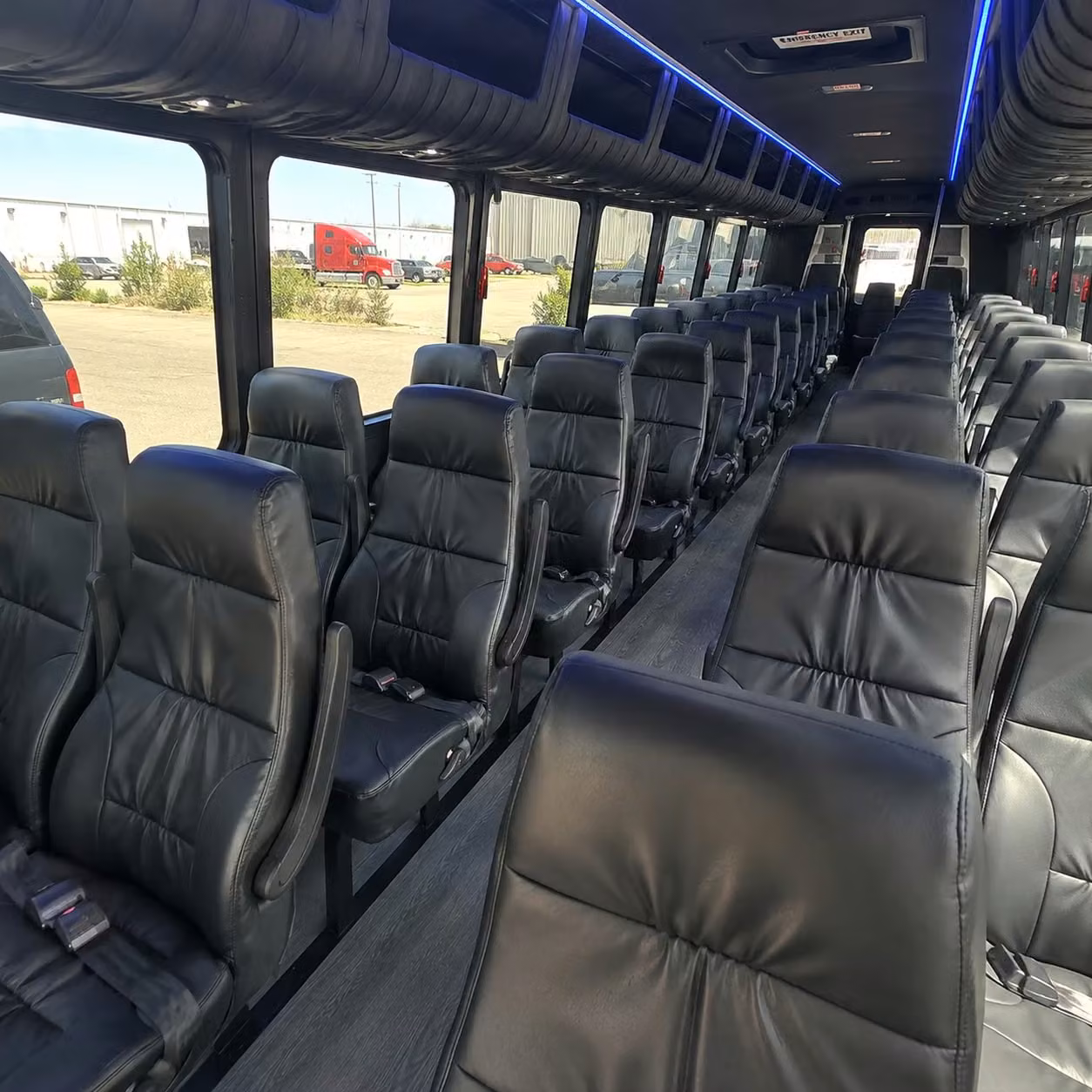 35 passenger minibus interior